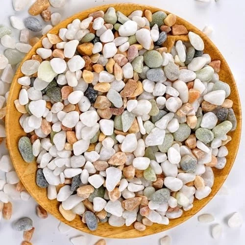 Mixed Color Decorative Rocks Stones Pebbles for 2.2 lb Three Colors Rocks - Image 2 of 4