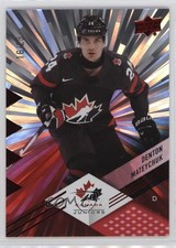 2024 Upper Deck Team Canada Juniors Outburst Red 16/25 Denton Mateychuk #42 1m72