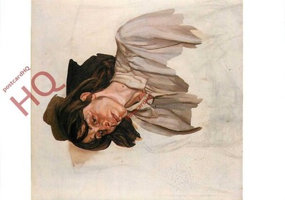 Ansichtskarte ~ Lucian Freud, letztes Portrait
