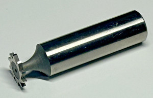 1/2" Woodruff Keyseat Cutter, Face=1/16", Shank=1/2", 10 Tooth, HSS