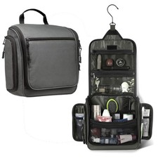Travel Toiletry Bag Waterproof Large - Hanging Cosmetic Organizer Wet Dry