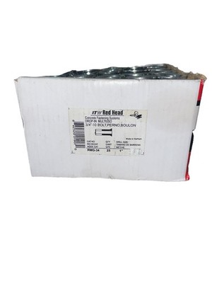Red Head Concrete Fastening Systems Drop In Multiuso 3/4 -10 RMG-34 Qty 23