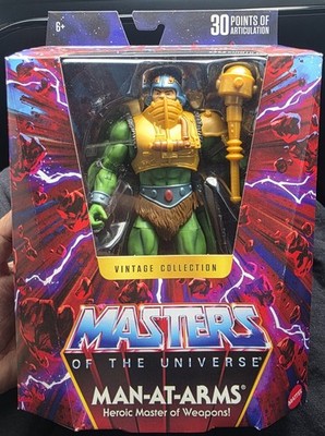 Masters of The Universe Masterverse Vintage Collection Man-At-Arms Figure New 