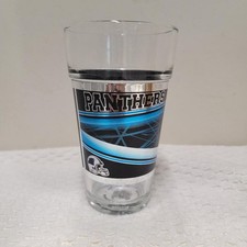 NFL Carolina Panthers 12 oz Tumbler Drinking Glass Excellent Condition