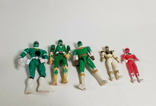 Lot of 5 Mighty Morphin Power Rangers 