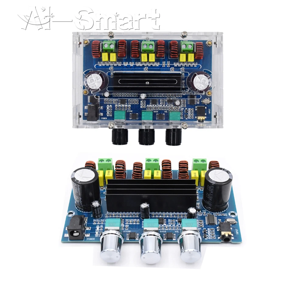 AUX Bluetooth 5.0 TPA3116D2 Digital Power Amplifier Board 2.1 Channel 2*50W+100W - Image 2 of 4