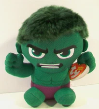 TY Beanie Marvel The Incredible Hulk Plush with Tag