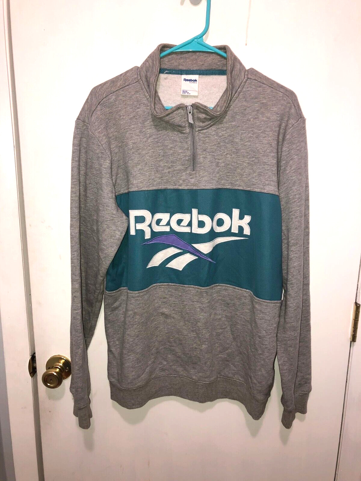 Reebok Classics Vector Quarter Zip Sweatshirt Men… - image 1
