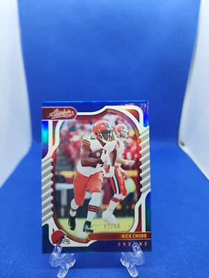 2022 PANINI ABSOLUTE HOBBY NICK CHUBB CLEVELAND BROWNS # 70 Blue /50