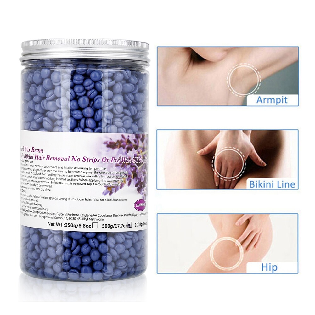 500g Depilatory Hot Film Hard Wax Bean Body Care Bikini Arm Leg
