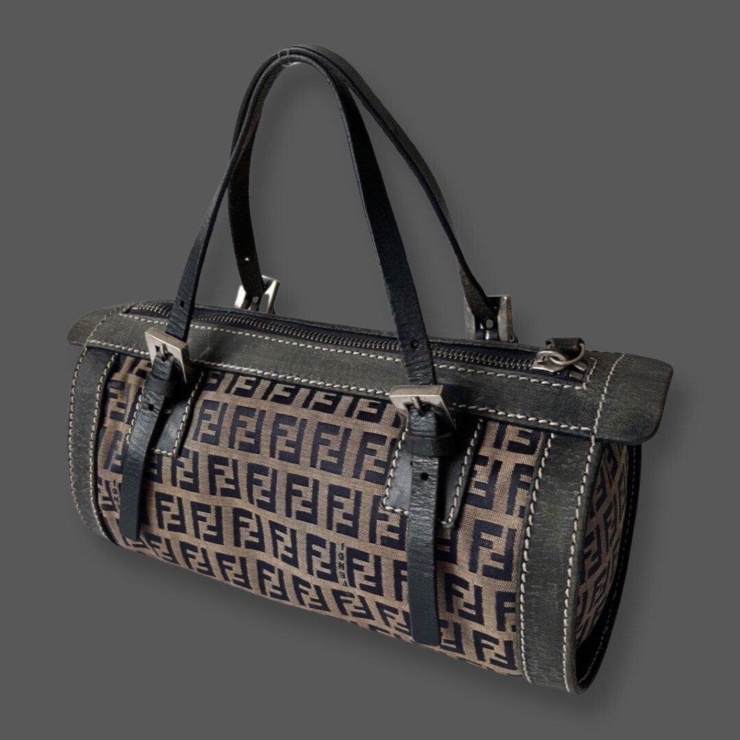 FENDI Authentic Vintage Zucchino Cylindrical Bag | eBay