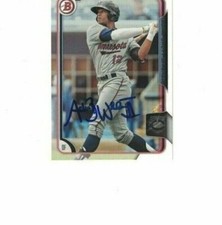 ADAM BRETT WALKER SIGNED IP BOWMAN TOPPS #48 2015 MINNESOTA TWINS AUTO