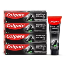 Colgate Charcoal Clean Toothpaste With Mint For Clean Mouth 120gm, (Pack Of 4 ),