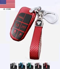 Car Key Case Cover Keychain For Jeep Chrysler Cherokee Dodge Remote Key Fob