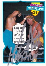 The Honky Tonk Man Greg Valentine Signed 1993 Wacky Wrestling Trading Card #34