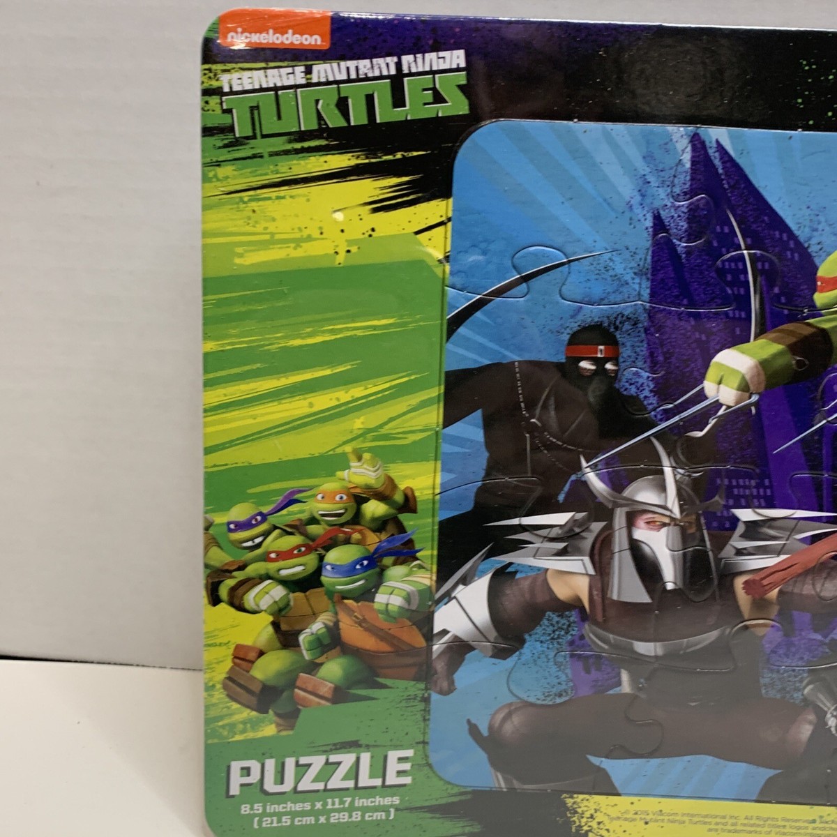 Teenage Mutant Ninja Turtles Puzzle 16 Piece 2015 Age 4+ 8.5” x