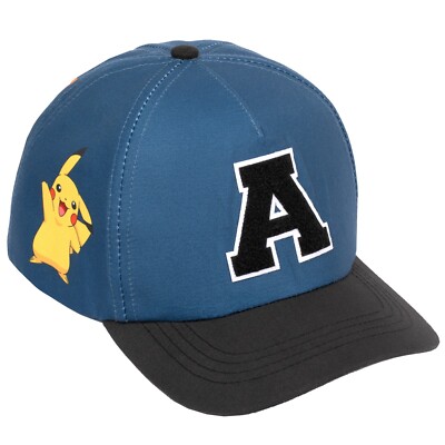 Pokemon Baseball Cap für Jungen bestickte Buchstaben verstellbar Snapback Sommermütze