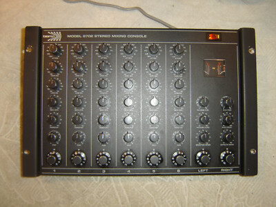 Biamp 6702, Stereo Mixing Console, 6 Ch Mixer, Spring Reverb, Eq