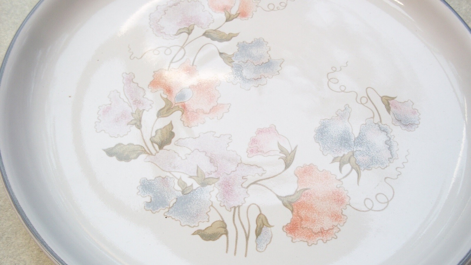 DENBY Dauphine Encore Coupe Coloroll DINNER PLATE 10 1/8 inches across ...