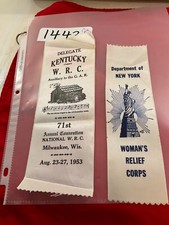 1442 KENTUCKY GUERRA CIVIL GAR RELIEVE AUXILIAR CINTA DELGATE 1953 DEPARTAMENTO NUEVA YORK