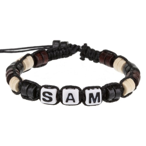 Pulsera de amistad personalizada para niños nombre mensaje alfabeto cuentas letras en buen estado - Imagen 101 de 110
