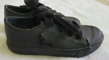 Polo Ralph Lauren Boys Black Casual Sneakers Size 10