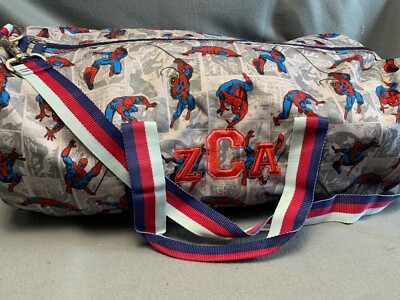 Pottery Barn Kids Marvel Spider-Man Duffle Bag with Strap & Zipper
