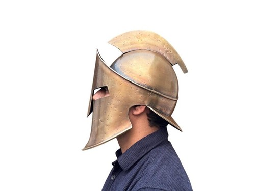 Greek Spartan Warrior Helmet – Authentic Medieval Costume Armor, Perfect Gift - 第 9/10 張圖片