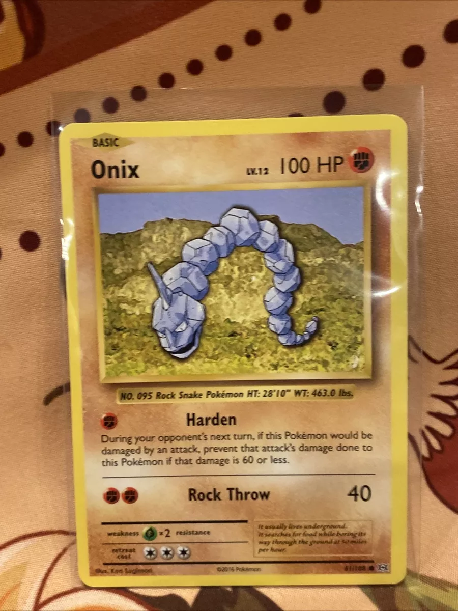 Pokémon TCG Onix Base Set 2 84/130 Regular Unlimited Common HP