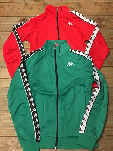 Felpa Kappa 222 Banda Anniston Slim Black and White omini rossa o verde  SCONTO | eBay