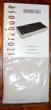 STOREHOUSE UNDERBED STORAGE CHEST BAG CREAM 42 X 18 X 6 ZIPPERED  NIP