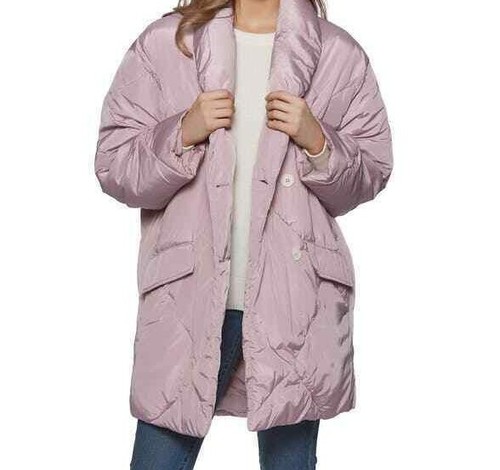 Free People Ella Puffer Coat Wisteria 