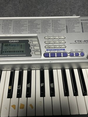 鍵盤楽器 CASIO CTK-496 Casio CTK-496 Electronic Keyboard with 61 Full-Size Keys