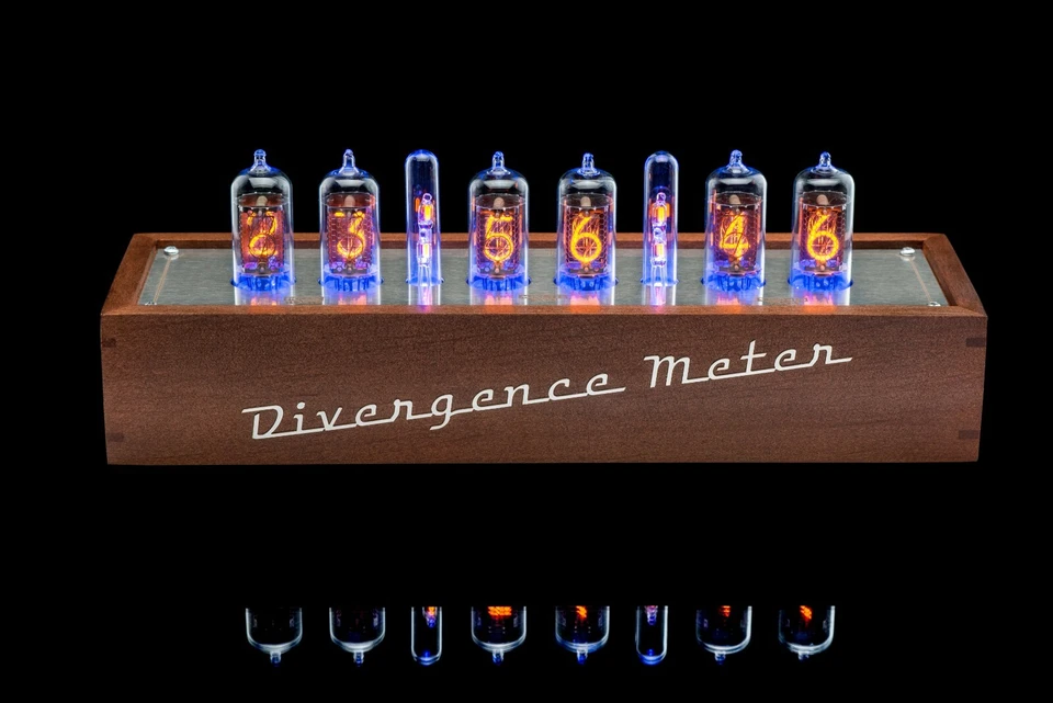 Z573M Nixie Tubes Clock in Wooden Case Divergence Meter mini [RGB, USB, Musical] - Image 2 of 4
