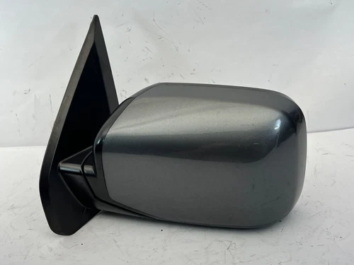 2009-15 Honda Pilot Driver Left Mirror power heated Polished Metal Gray Grey