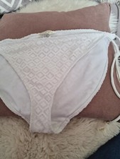 WOMENS ACCESSORIZE AT MONSOON  NEW BIKINI BOTTOMS white  tie sides SIZE 18