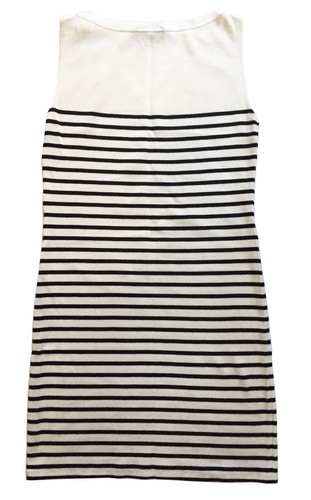 AGNES B Sleeveless Sheath Dress Breton Striped Cotton Knit Size 2/US 4-6 - Picture 3 of 3