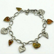BRIGHTON PICADILLY HEARTS CHARMS BRACELET - S...