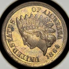 1864-BR 1C Indian Head Cent _ CHOICE+/GEM BU RB _ Full RD Rev, Original_[JX-598]