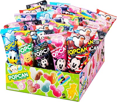 Glico Disney PopCan Mickey Candy Soda Cola Lollipop Sweet Snack Japan 30 Sticks