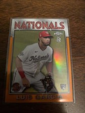2021 Topps Chrome Ben Baller Edition 1986  Luis Garcia Orange /25 Nationals