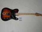 JETHRO TULL SIGNED SUNBURST ELECTRIC GUITAR MARTIN BARRE CLIVE BUNKER PSA COA — photo 1