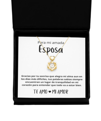Regalo para esposa collar aniversario matrimonio joya mujer regalo de Esposo