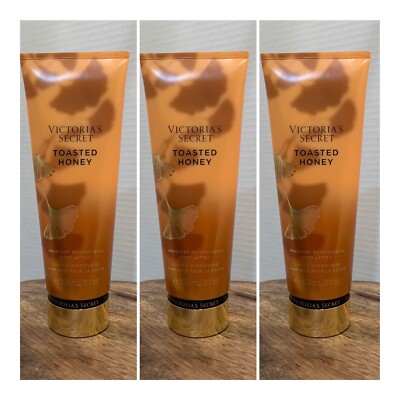 Victoria's Secret TOASTED HONEY Fragrance Lotion ~ 8 fl.oz. ( Lot of 3 )