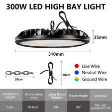 UFO LED Hallenbeleuchtung Werkstattlampe Industrie Decken Strahler Hallenleuchte