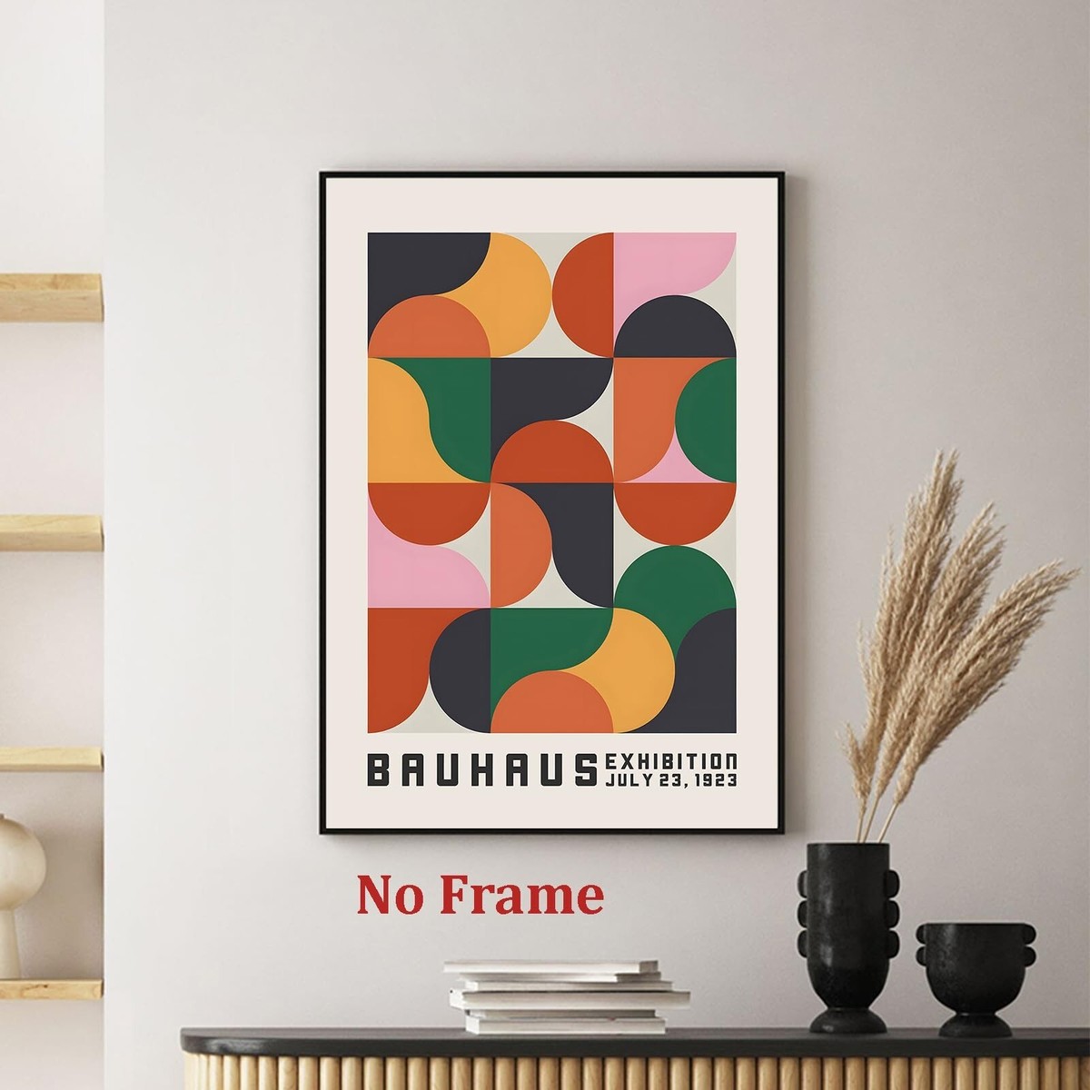 額装済/BauhausPostkarte /Nr. 47/バウハウス Haruhiart Bauhaus Exhibition Poster 1923 Colorful Mid