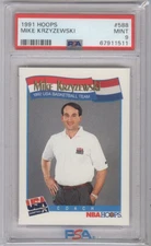 1991 Hoops Mike Krzyzewski #588 PSA 9 Dream Team USA