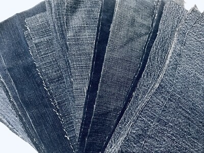 DENIM RECHTECKIGE PATCHES X20 Größe 22 cm x 18 cm blau
