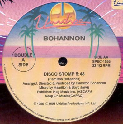 Bohannon - Foot Stompin' Music/Disco Stomp - 12 Inch Single LP New