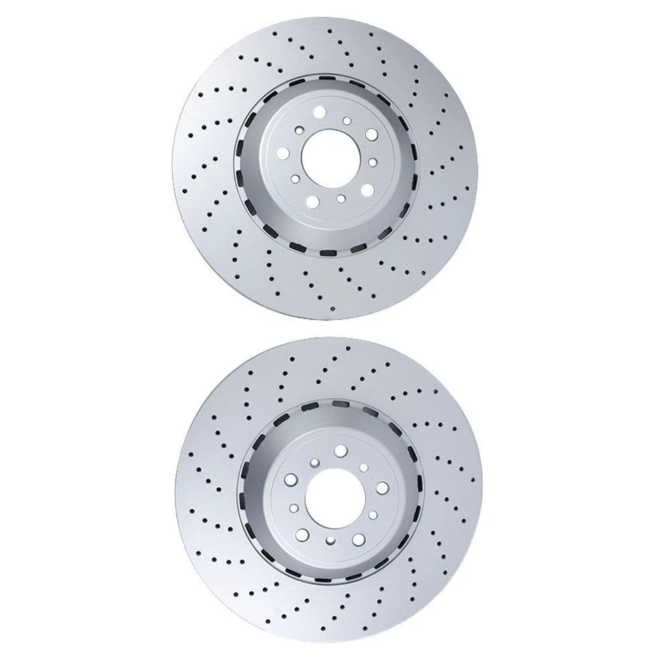 Rotores perforados de freno de disco delantero de 400 mm para BMW M5 M6 2013-2018 Foto 3 de 4